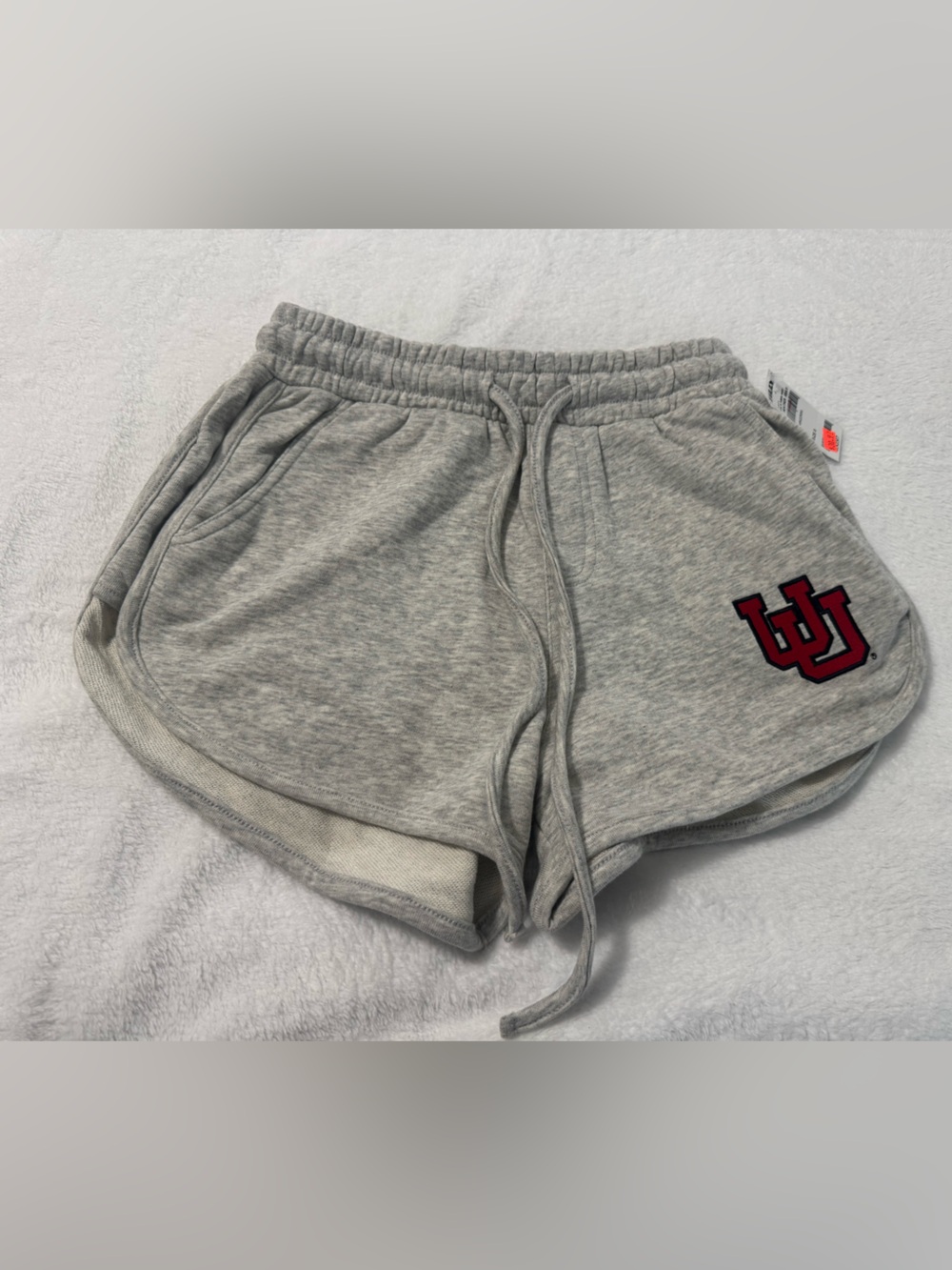 Hype & Vice Women’s Utah Utes Heather Gray Fleece Shorts Size S
